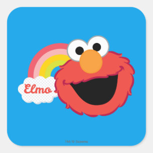 Adesivo Quadrado Elmo Girl