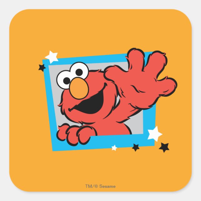Adesivo Quadrado Elmo Pose Extrema 2 (Frente)