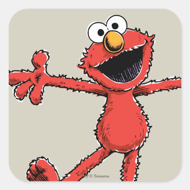 Adesivo Quadrado Elmo Vintage (Frente)