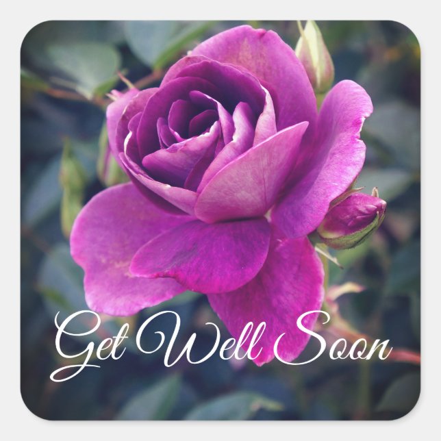 Adesivo Quadrado Em Breve, Burgundy Iceberg 2-2 Stickers (Frente)