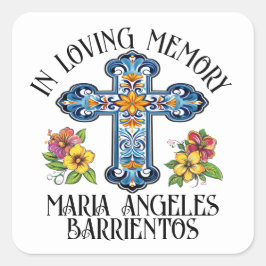 Adesivo Quadrado Em Memória Afetuosa In Memoriam