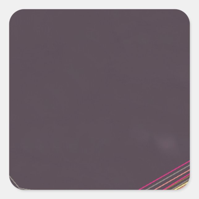 Adesivo Quadrado em preto 0900 abstrato art (Frente)