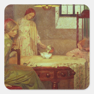 Adesivo Quadrado Em profundidade do inverno