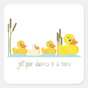 Adesivo Quadrado Em Uma Linha