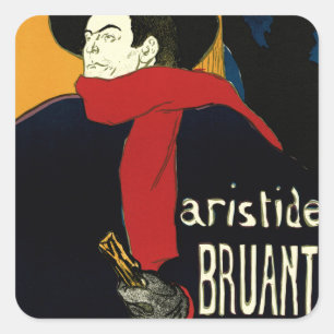 Adesivo Quadrado Embaixadores da Vintage Art Nouveau, Toulouse Laut