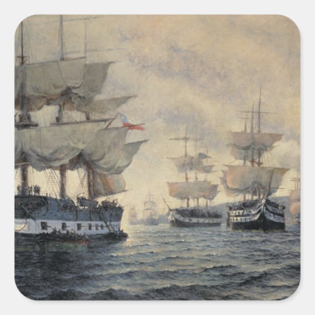 Adesivo Quadrado Embarque da Expedição Libertadora de Pe (Frente)