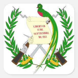 Adesivo Quadrado emblema da guatemala