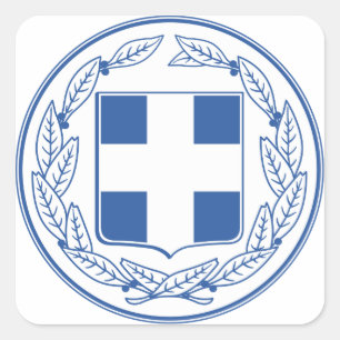 Adesivo Quadrado emblema da piscina