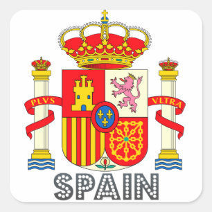 Adesivo Quadrado Emblema do espanhol