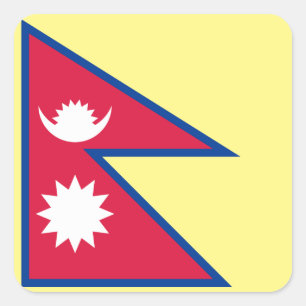 Adesivo Quadrado Emblema do Nepal