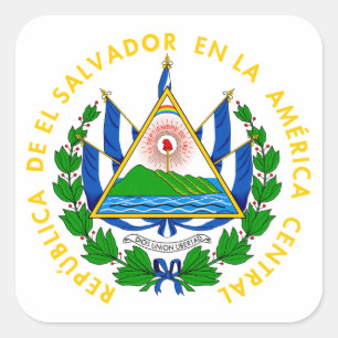 Adesivo Quadrado emblema do salvador