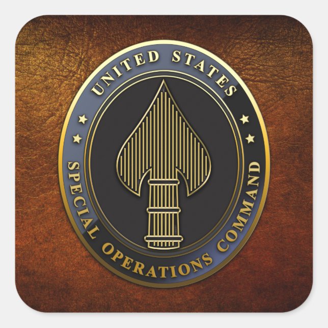 Adesivo Quadrado Emblema USSOCOM (Frente)