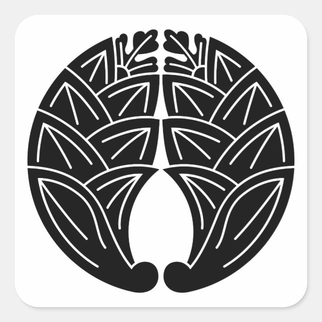 Adesivo Quadrado Embrulhando gingers japoneses (Frente)