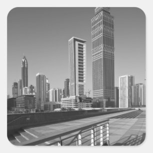Adesivo Quadrado Emirados Árabes Unidos, Dubai, Cidade de Dubai.