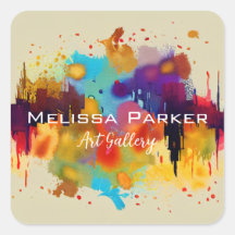 Empresa Legal de Abstrato de Aquarela Brilhante