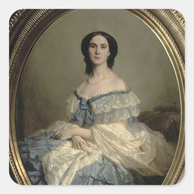 Adesivo Quadrado Empress Charlotte, do México (Frente)