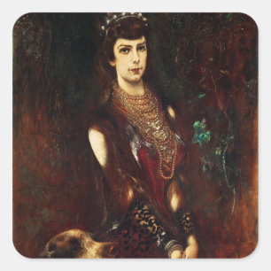 Adesivo Quadrado Empress Elizabeth, da Áustria, 1883