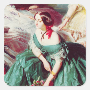 Adesivo Quadrado Empress Eugenie e suas damas em espera