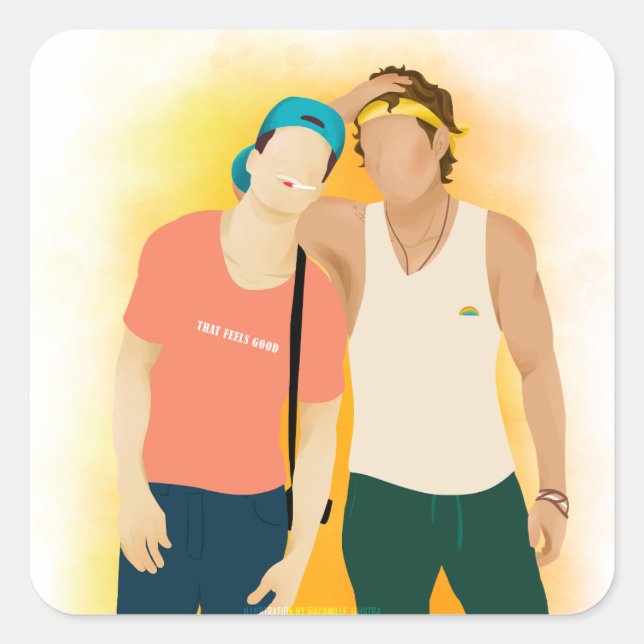 Adesivo Quadrado Encantador como nós - AC (Frente)