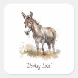 Adesivo Quadrado Encantadora Serenidade Donkey, costume