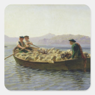 Adesivo Quadrado Enfileiramento-Barco, 1863