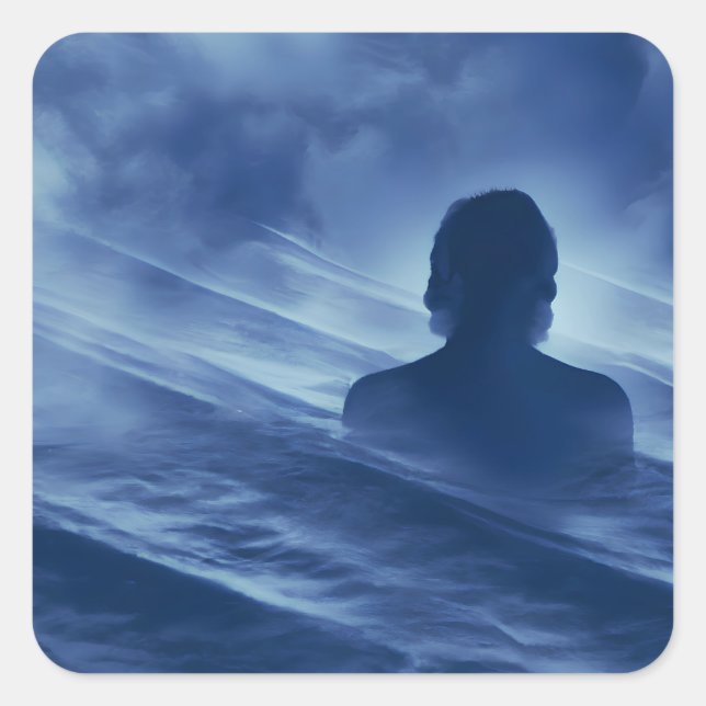 Adesivo Quadrado Enfrente-o sozinho (Frente)