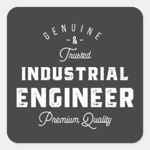 Adesivo Quadrado Engenheiro industrial, legal, engenheiro, engenhar