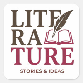 Adesivo Quadrado English Teacher Typography Design