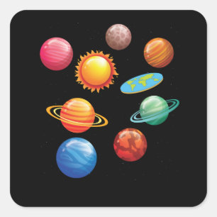 Adesivo Quadrado Engraçada Terra Plana Presente Homens Mulheres Te