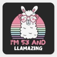 Engraçado Adorável Llama 53º Presente De Aniversár