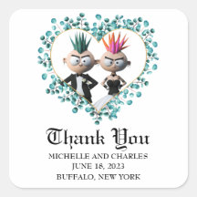 Engraçado Casamento do Punk