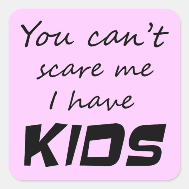 Adesivo Quadrado Engraçado cita presentes humoristas presentes pres (Frente)