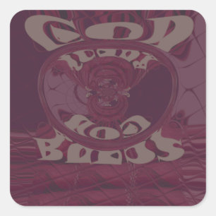 Adesivo Quadrado Engraçado Deus abençoe kenya Hakuna Matata Girafas