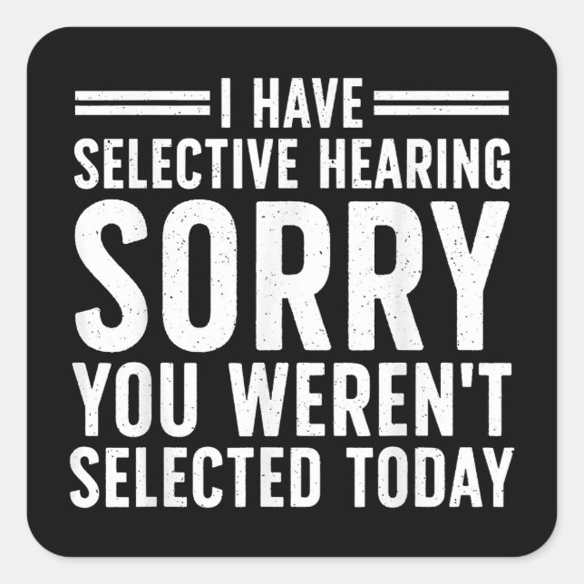 Adesivo Quadrado Engraçado Dito Arte Para Pessoas Sarcásticas Homen (Frente)