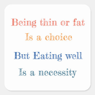 Adesivo Quadrado Engraçado dizer vinheta quadrada