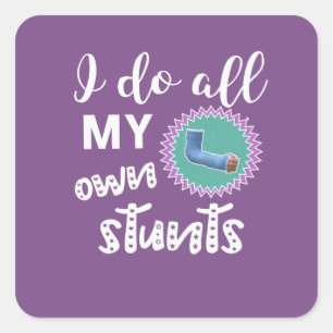 Adesivo Quadrado Engraçado eu faço todas minhas próprias meninas