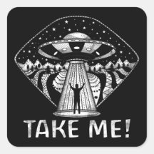 Engraçado OVNI Alienígena Abdução Conspiração Me L