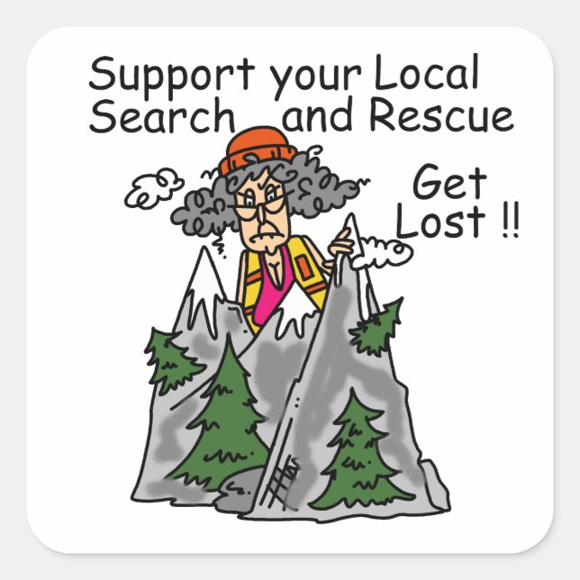 Adesivo Quadrado Engraçado Perder (Frente)