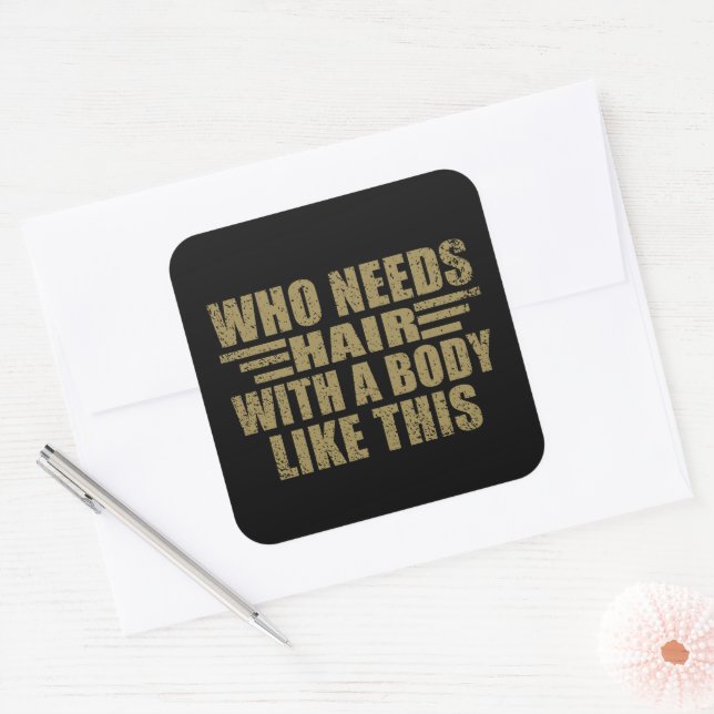 Adesivo Quadrado Engraçado sarcástico cita sarcasmo de humor adulto (Envelope)