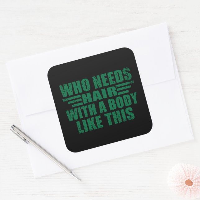 Adesivo Quadrado Engraçado sarcástico cita sarcasmo de humor adulto (Envelope)