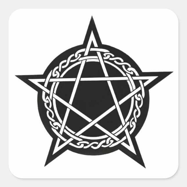 Adesivo Quadrado engrenagem pagã (Frente)