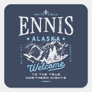 Adesivo Quadrado Ennis Alaska