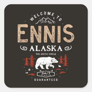 Adesivo Quadrado Ennis Alaska Night