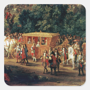 Adesivo Quadrado Entrada de Louis XIV e de Maria Theresa em
