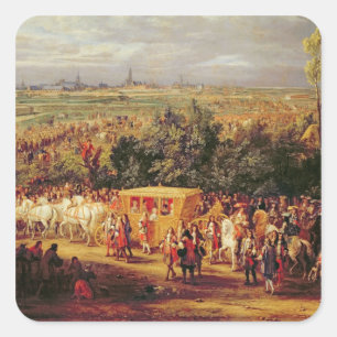 Adesivo Quadrado Entrada de Louis XIV e de Marie-Therese de