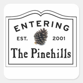 Adesivo Quadrado Entrando Nas MÃES De Plymouth Do Pine Colinas