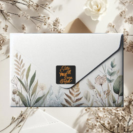 Adesivo Quadrado Entre No Seu Próprio Risco De Divertimento De Fest