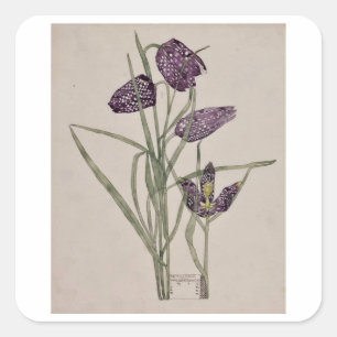 ADESIVO QUADRADO ENVELOPE SEAL : CHARLES RENNIE MACKINTOSH : 1915