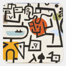 ENVELOPE SEAL STICKER : PAUL KLEE : PORTO RICO
