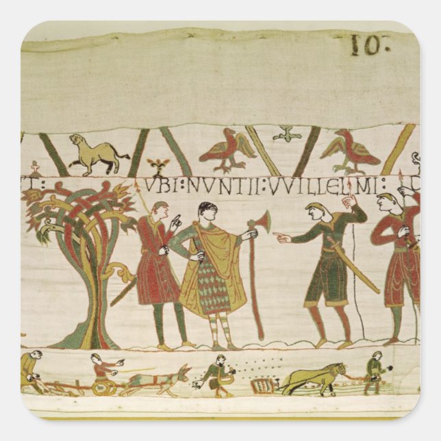 Adesivo Quadrado Enviados de Duke William são enviados para a Cara  (Frente)